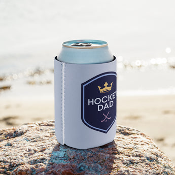Hockey Dad Shield Can Cooler