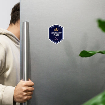 Hockey Dad Shield Magnet