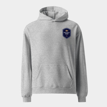 Hockey Dad Shield Oversized Hoodie