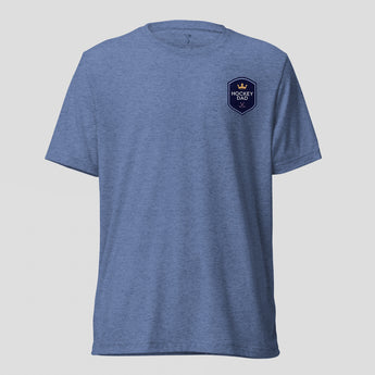 Hockey Dad Shield Tri-Blend T-Shirt