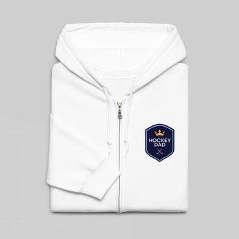 Hockey Dad Shield Heavy Blend Zip Hoodie