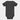 Hockey Girl Bench Boss Babe Baby Bodysuit in Heather Graphite Back View