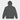 Hockey Girl Bench Boss Babe Youth Hoodie in Heather Steel Back View