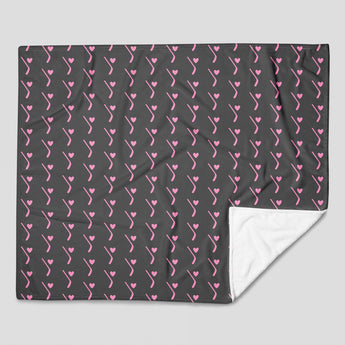 Hockey Love Throw Blanket