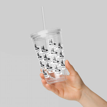 iTH Skating Edges Double-Wall Clear Tumbler