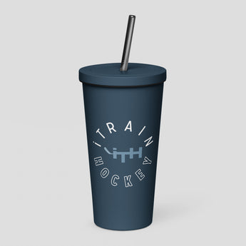 iTH Wordmark Stainless Steel Insulated Tumbler with Metal Straw